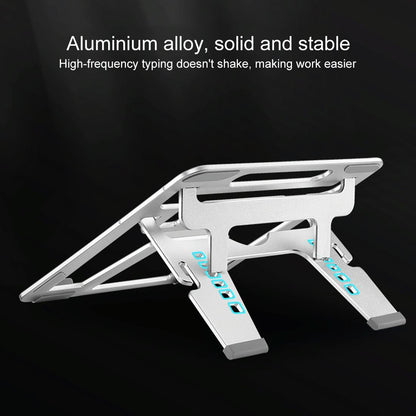 Adjustable Foldable Aluminum Laptop Stand - Portable Double Triangle Design