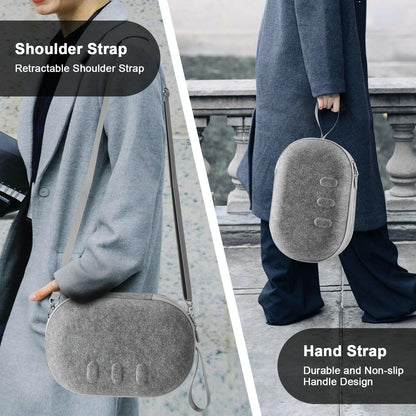 Protective Vr Storage Bag For Apple Vision Pro / Meta Quest 3 Glasses - Black