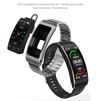 Smart Bracelet With Sleep And Oxygen Monitoring - Tft Display - Black