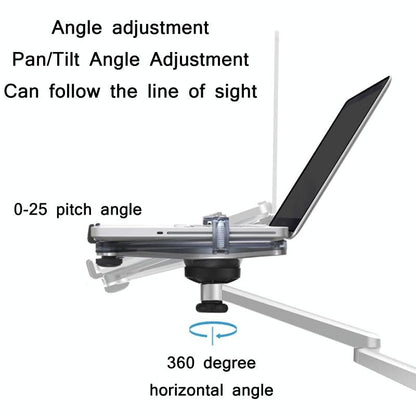 Silver Desktop Monitor Stand - Lifts Laptop