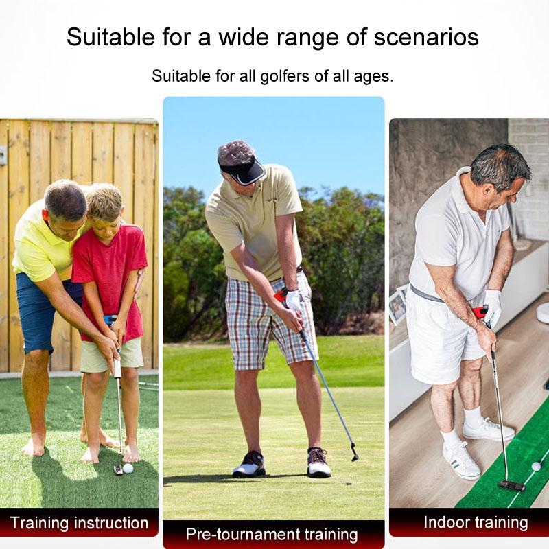 Improve Golf Posture With Putter Wrist Fixer Set - Red