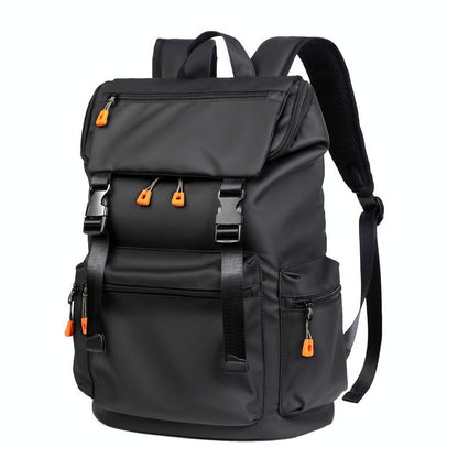 Men Business Travel Backpack - Spacious and Stylish - Black