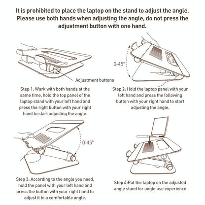 Silver Foldable Swivel Laptop Stand