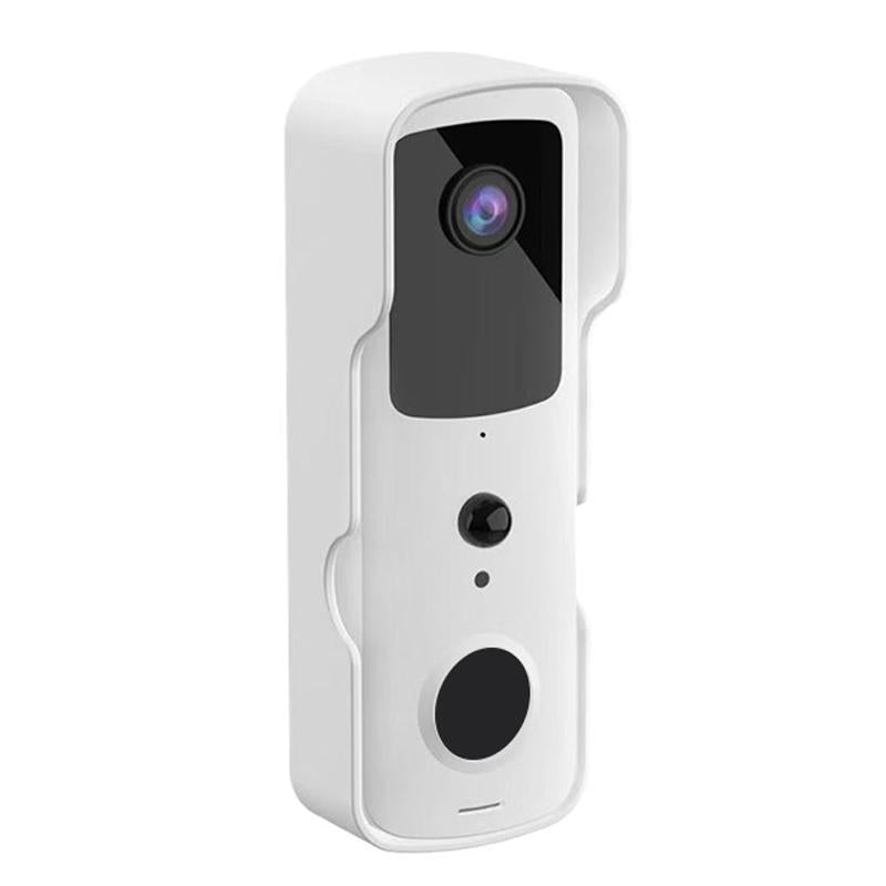 Smart Wifi Video Doorbell With Two-Way Intercom & Night Vision - Black