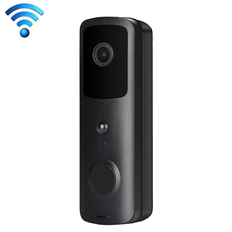 Smart Wifi Video Doorbell With Two-Way Intercom & Night Vision - Black