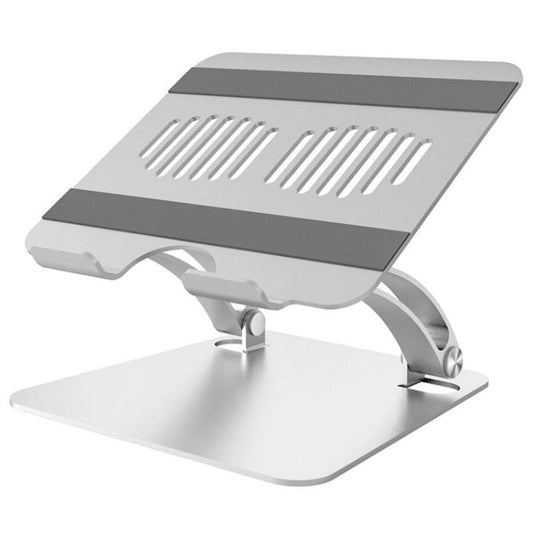 Adjustable Laptop Stand - Aluminum Alloy Desktop Riser - Silver