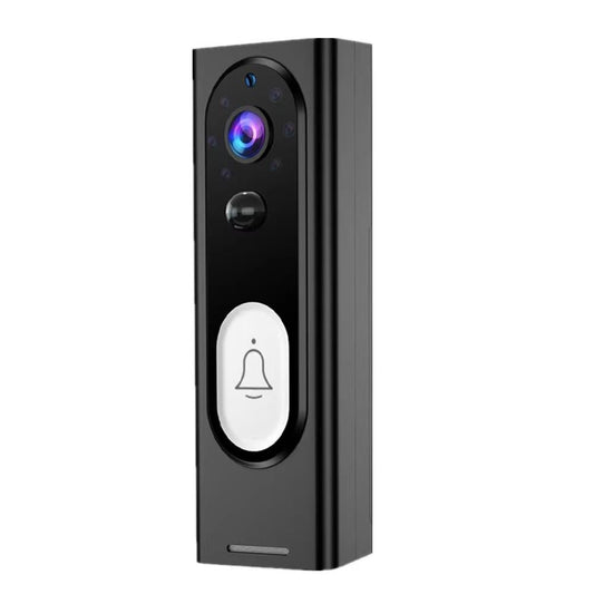 Smart Wireless Video Doorbell With Night Vision & Motion Detection - Black