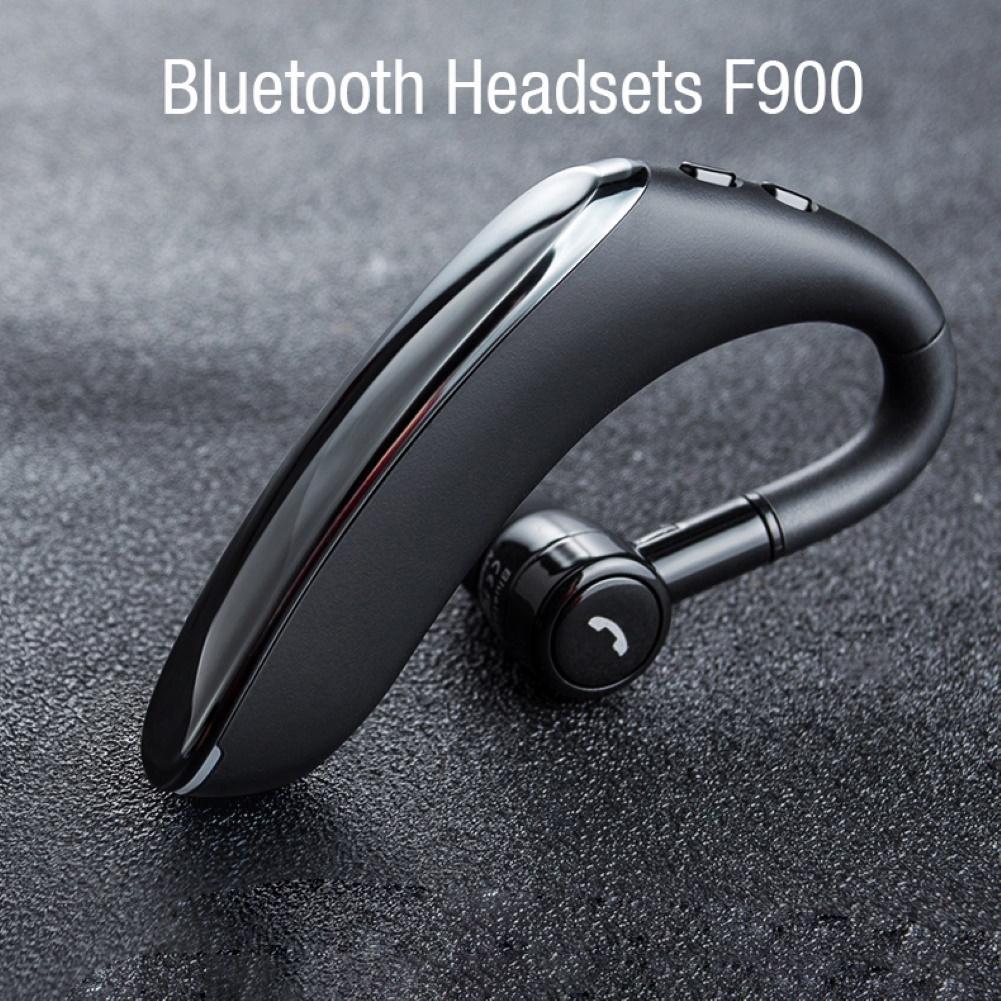 180 Degree Rotating Wireless Bluetooth Car Handsfree Earphones - Black Gray