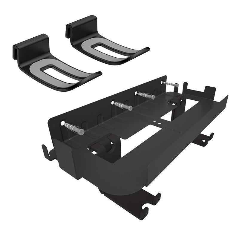 Wall-Mounted Bracket For Ps5 Console With Controller Vr Glasses And Headphone Storage - Black
