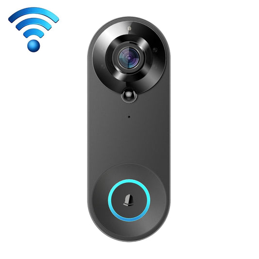 1080P Smart Doorbell With 150 Degree Wide Angle - Black