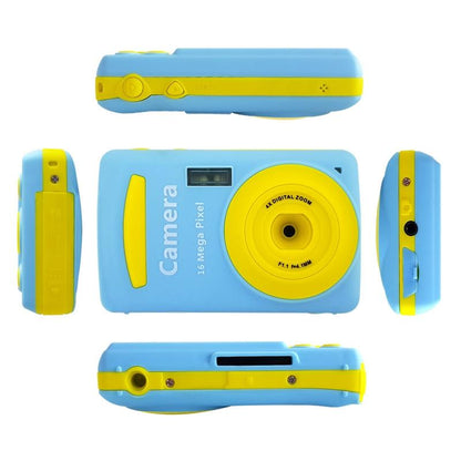 16Mp Mini Digital Camera For Kids - 2.4 Inch 720P Cute Cartoon Design - Multifunctional Toy For Children'S Birthday
