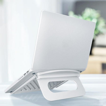 Foldable Laptop Cooling Stand - Height Adjustable - White