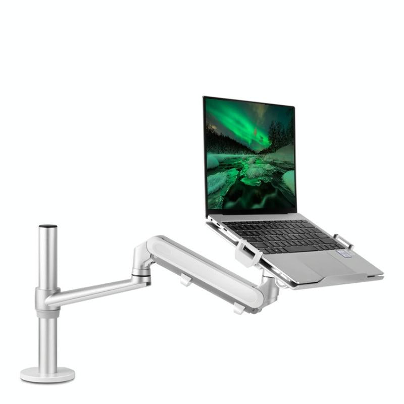 Adjustable Laptop Monitor Stand Mount - Aluminum Alloy - Black