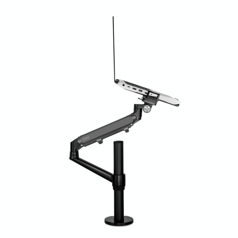 Adjustable Laptop Monitor Stand Mount - Aluminum Alloy - Black