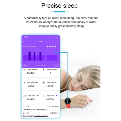 Waterproof Smart Bracelet With Health Monitoring And Metal Strap - Tft Screen