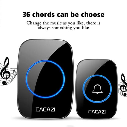 Wireless Waterproof Smart Doorbell - 2 Battery Options - White