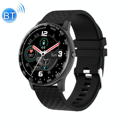 1.75 Inch Hd Round Screen Silicone Strap Smart Sports Watch - Black