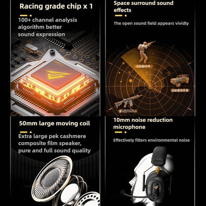 7.1 Gaming Headset For Pc And Mobile Black