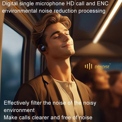 Crystal Air Conduction Bluetooth Earphones - Openbuds Ows - White