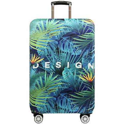 Stretchy Luggage Dust Cover - Durable & Protective - Size L - Tropical Pineapple - S