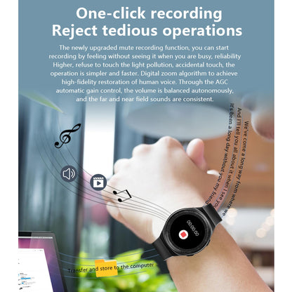 1.28 Inch Ip67 Waterproof Smart Watch With Bluetooth Call Sleep & Heart Rate Monitoring - Black