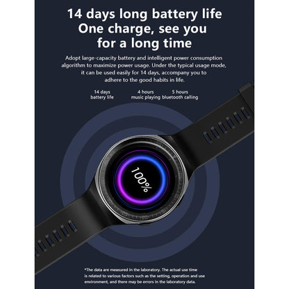 1.28 Inch Ip67 Waterproof Smart Watch With Bluetooth Call Sleep & Heart Rate Monitoring - Black