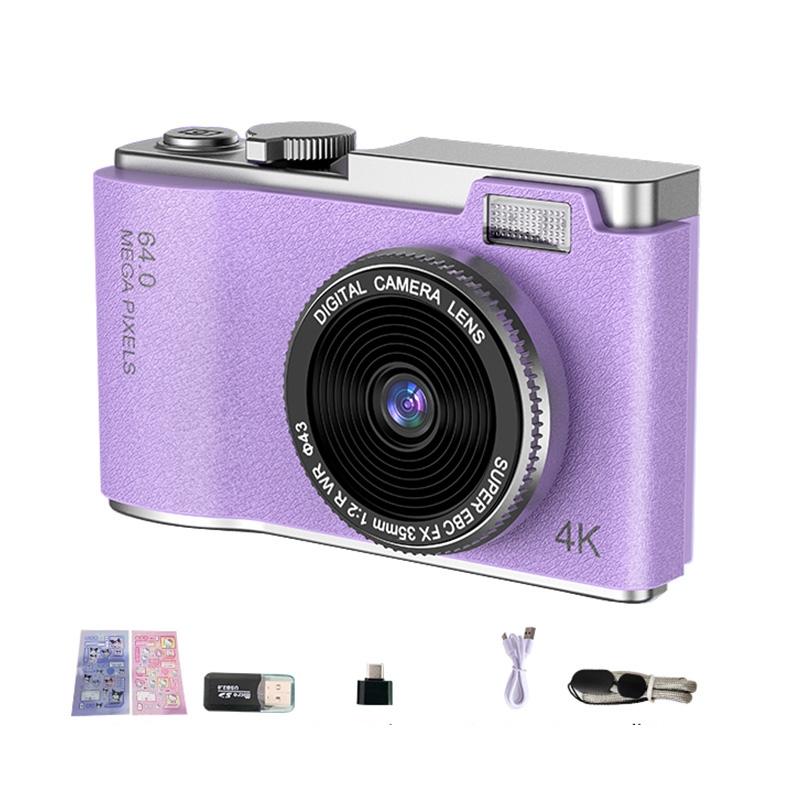 Retro Kids Camera With Dual-Lens 4K Hd Ccd - 2.4 Inch