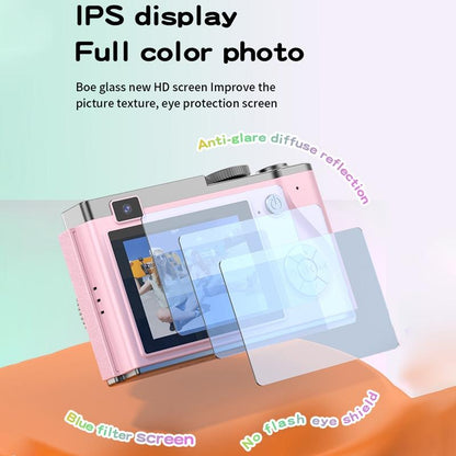 Retro Kids Camera With Dual-Lens 4K Hd Ccd - 2.4 Inch