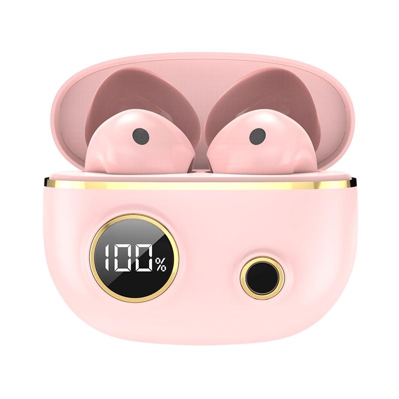 Waterproof 9d Stereo Bluetooth Earphones with Charging Case - Black