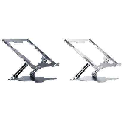 Foldable Laptop Stand - Hollow Design Heat-Dissipating Flat Desktop - Deep Space Gray