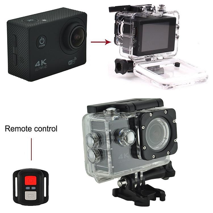 Waterproof 4K Action Camera For Cycling And Diving