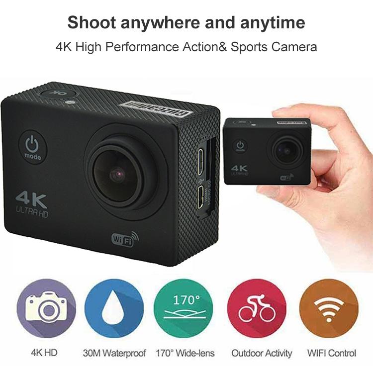 Waterproof 4K Action Camera For Cycling And Diving