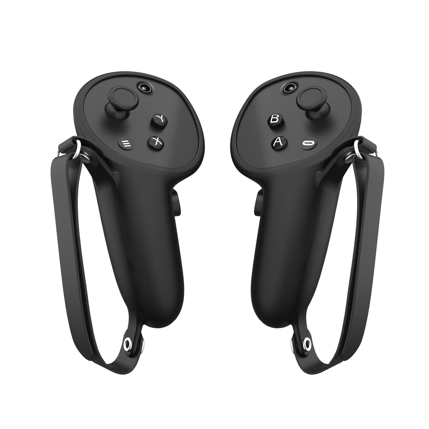 Pair Of Silicone Vr Handle Cases For Meta Quest Pro - Black