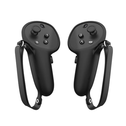 Pair Of Silicone Vr Handle Cases For Meta Quest Pro - Black