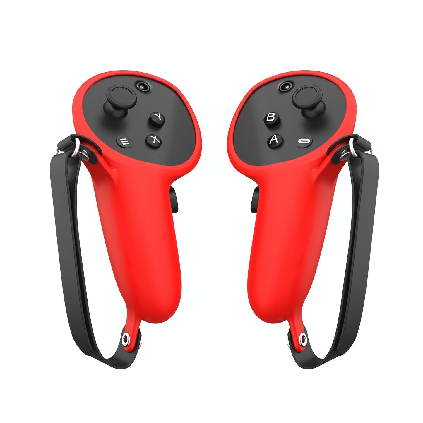 Pair Of Silicone Vr Handle Cases For Meta Quest Pro - Black