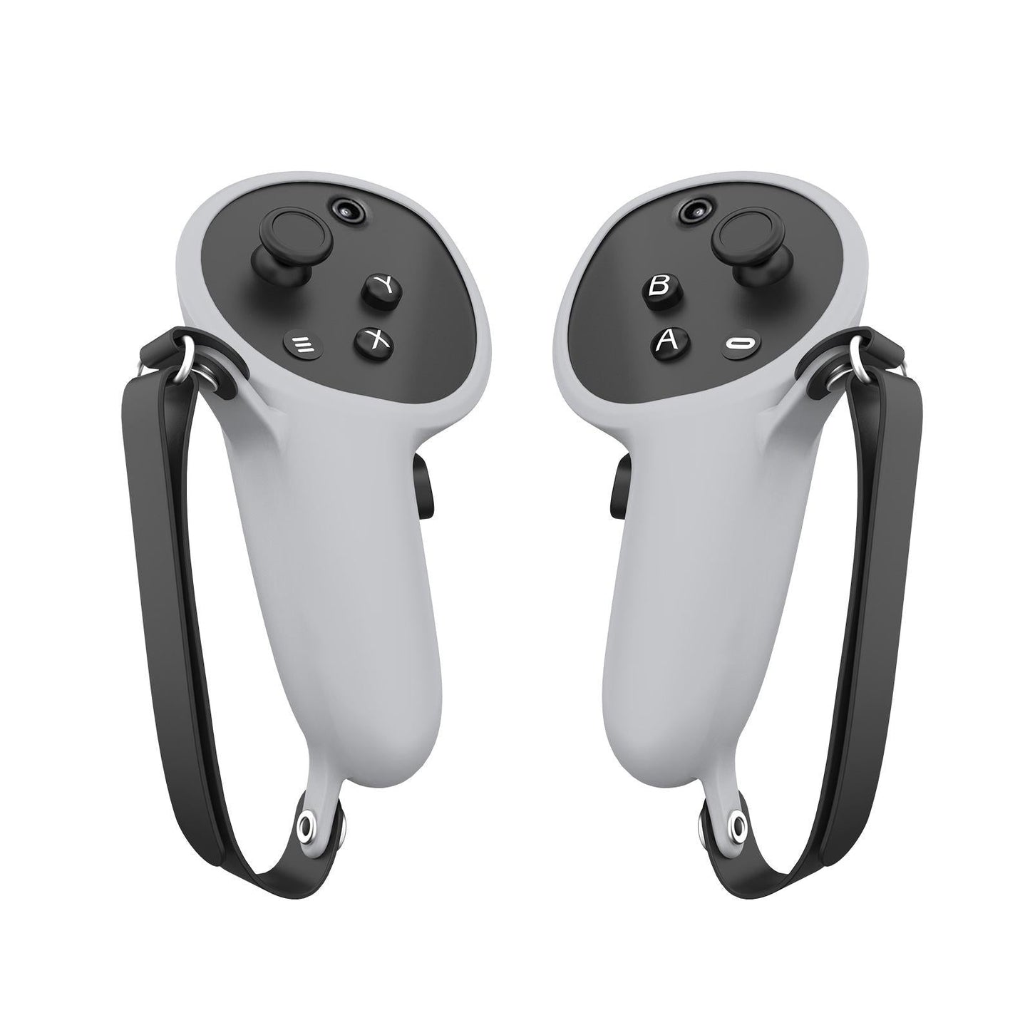 Pair Of Silicone Vr Handle Cases For Meta Quest Pro - Black