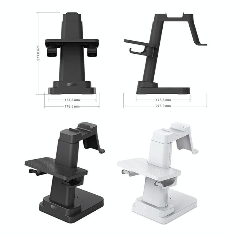 Universal Vr Headset Handle Bracket - Compatible With Pico4 Meta Quest Rift S Htc - Black