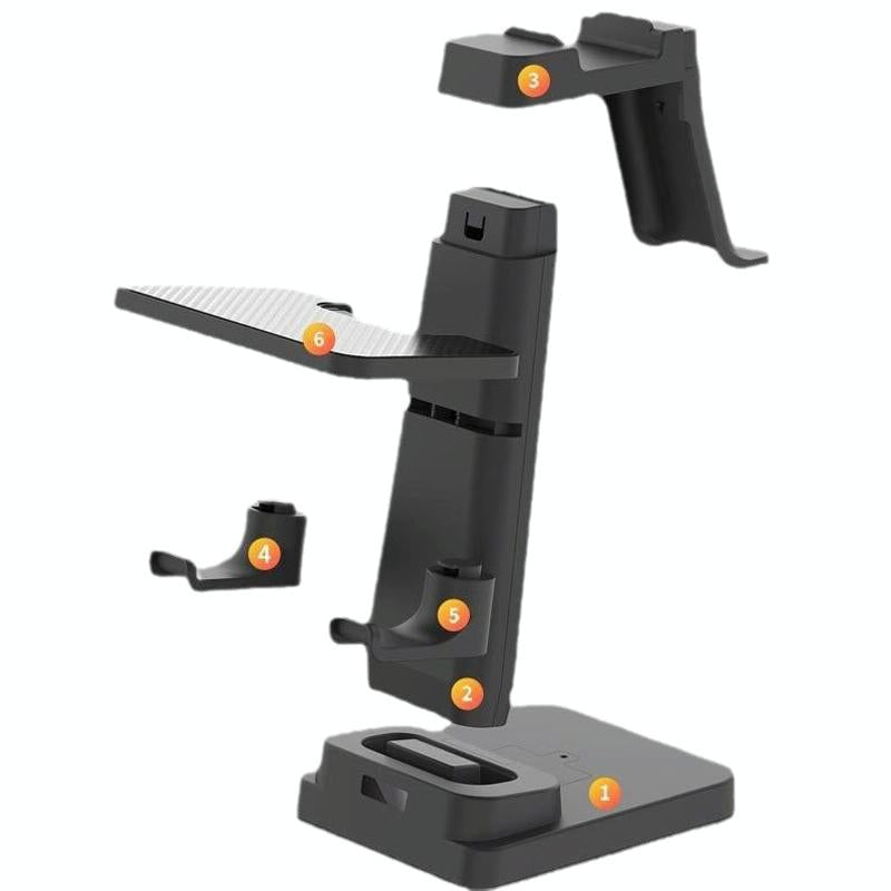 Universal Vr Headset Handle Bracket - Compatible With Pico4 Meta Quest Rift S Htc - Black