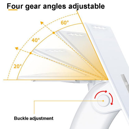 Portable Foldable Laptop Stand - Heightening Bracket Multifunctional White