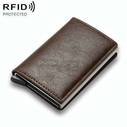 Carbon Fiber Rfid Wallet for Men - Orange Carbon Fibre