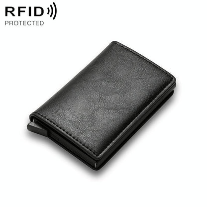 Carbon Fiber Rfid Wallet for Men - Orange Carbon Fibre