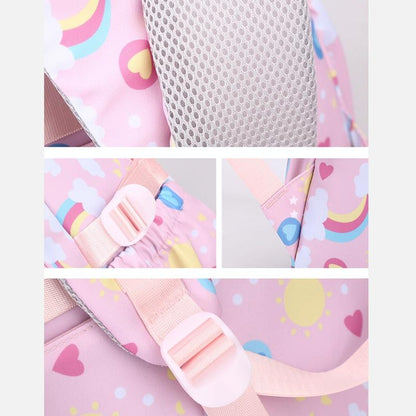 Kids Backpack Set With Lunch Bag & Pencil Case - 3 In 1 - Pink