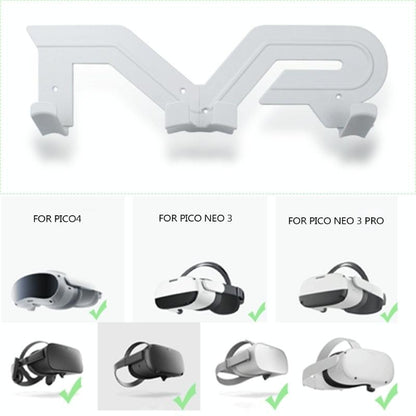 Universal Vr Wall Mount Stand - Compatible - White