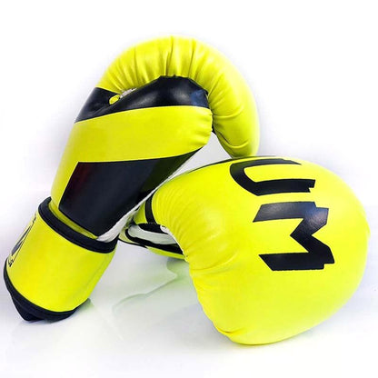 Professional Boxing Gloves For Adult Training - 10Oz Muay Thai Fighting - Red