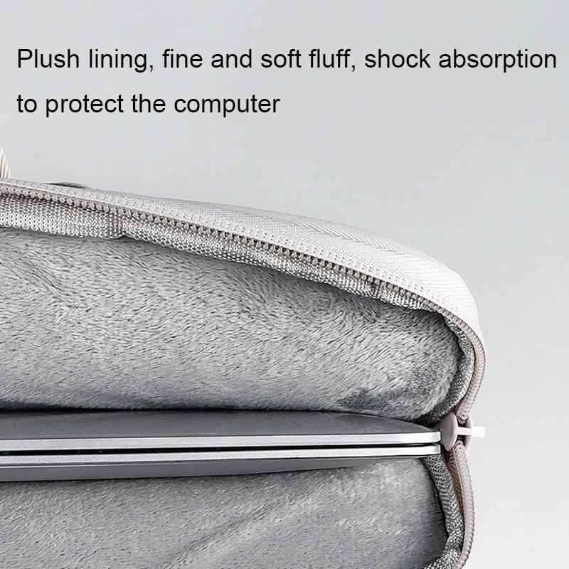 15.6 Inch Waterproof Laptop Bag - Wearable - Creamy-White