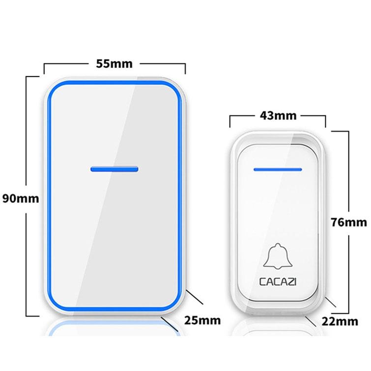 Wireless Digital Doorbell For Elderly - Home Smart - White