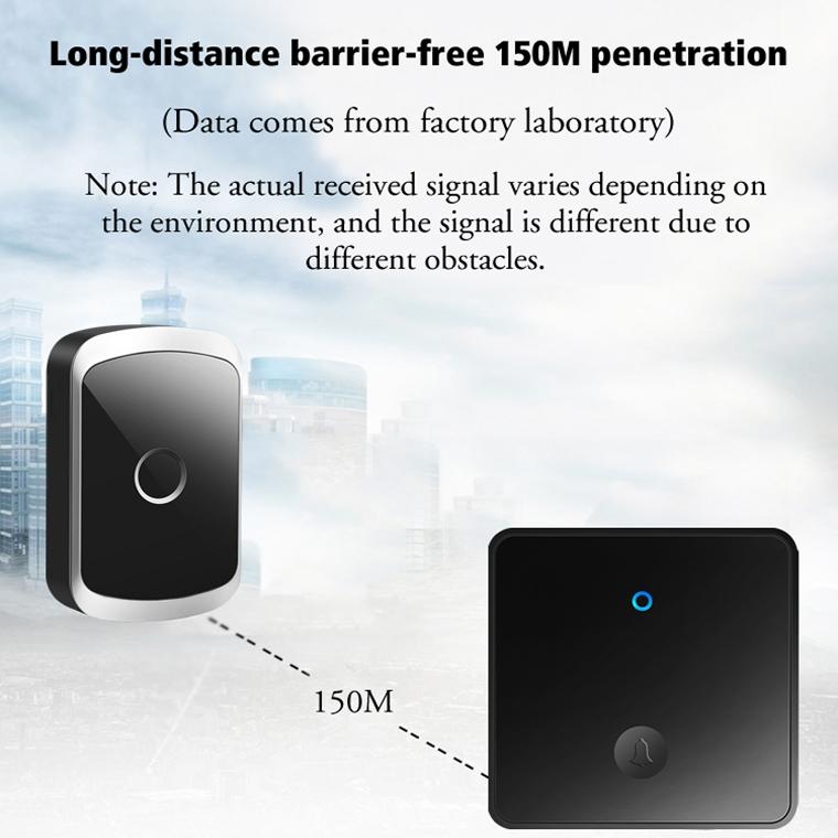 Wireless Self-Generating Doorbell - 1 For 1 Offer - Gold