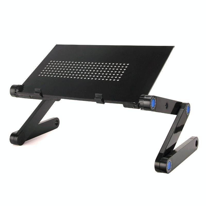 Adjustable Foldable Laptop Stand - Portable Aluminium Alloy - 360 Degree Rotation