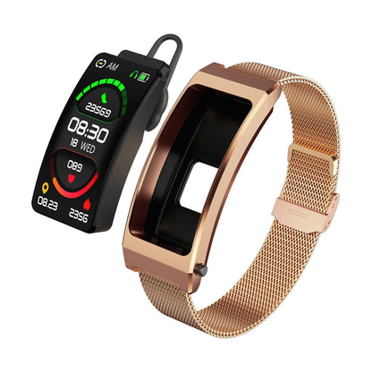 Smart Bracelet With Sleep And Oxygen Monitoring - Tft Display - Rose Gold