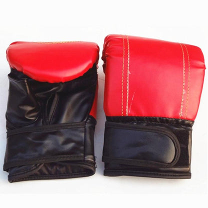 Half-Finger Boxing Gloves For Adults - Ideal For Fighting And Punching - Black